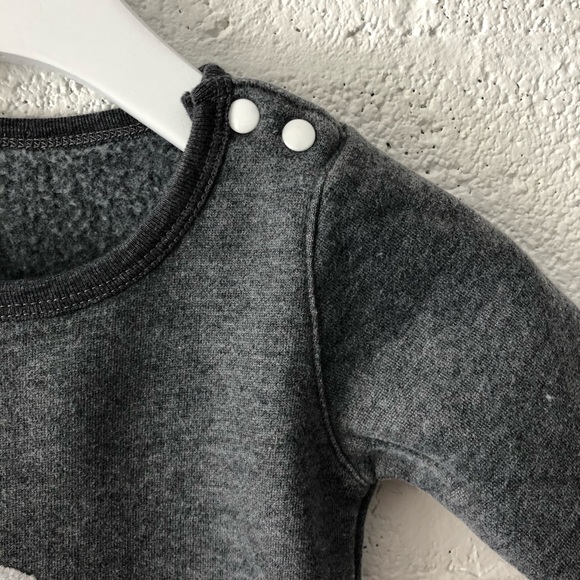 Boutique Brand fleece lined jumper sz: 0-6M - Picture 2 of 5